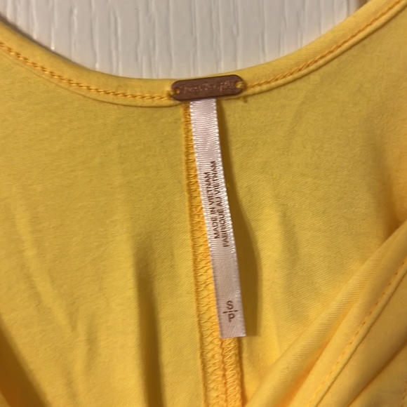 Yellow free people off the shoulder shirt - Picture 2 of 2
